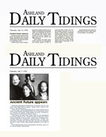 Ashland Daily Tidings Ancient Future Appears Article 7-14-94