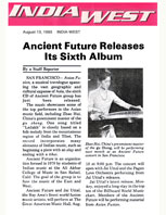 India West Article Ancient Future Releases It's 