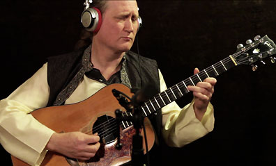 Matthew Montfort Recording on Scalloped Fretboard Guitar